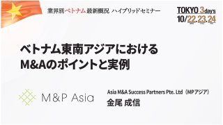 ベトナム東南アジアにおけるM&Aのポイントと実例